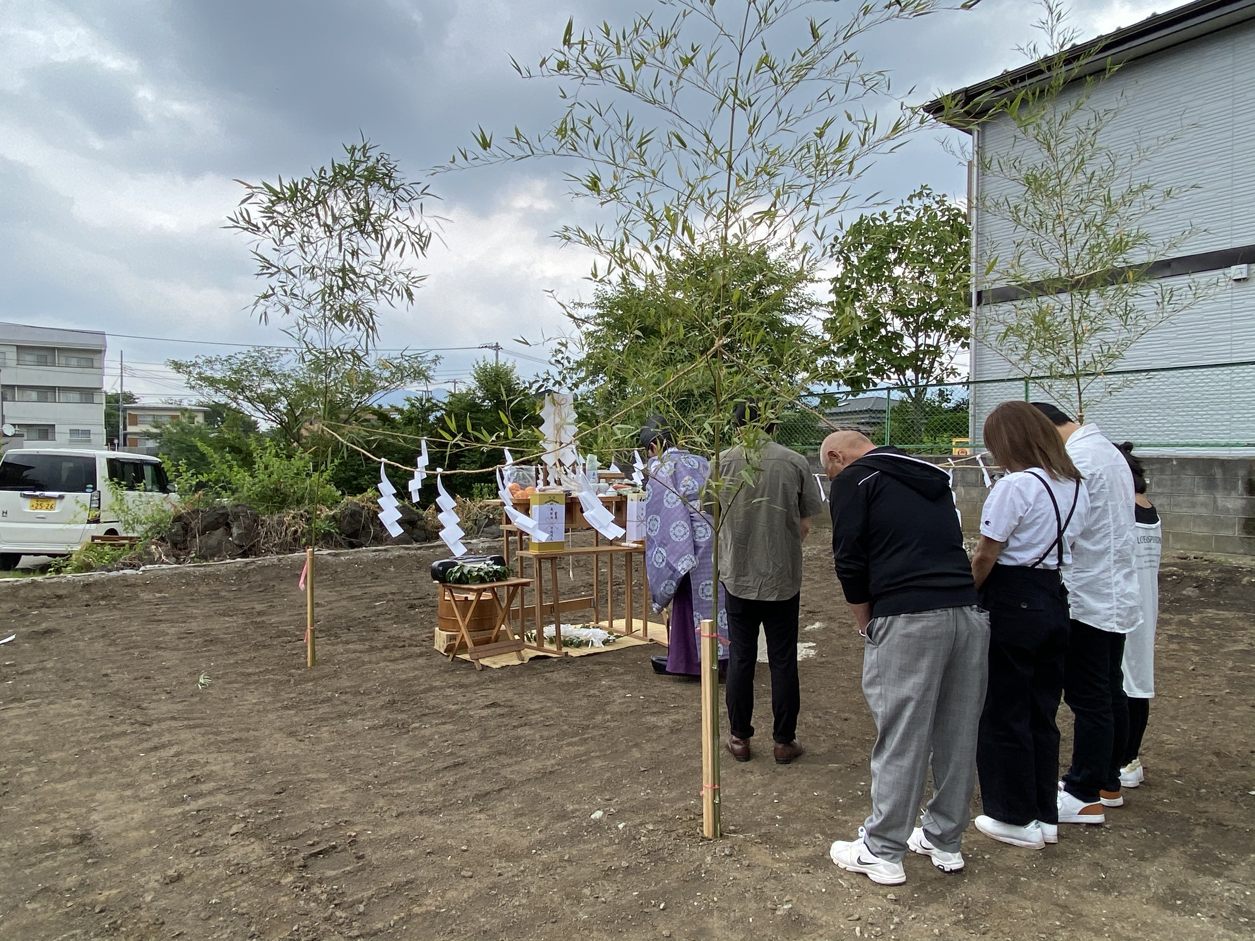 新築注文住宅の地鎮祭からの基礎工事終了！at 山梨県 富士吉田市