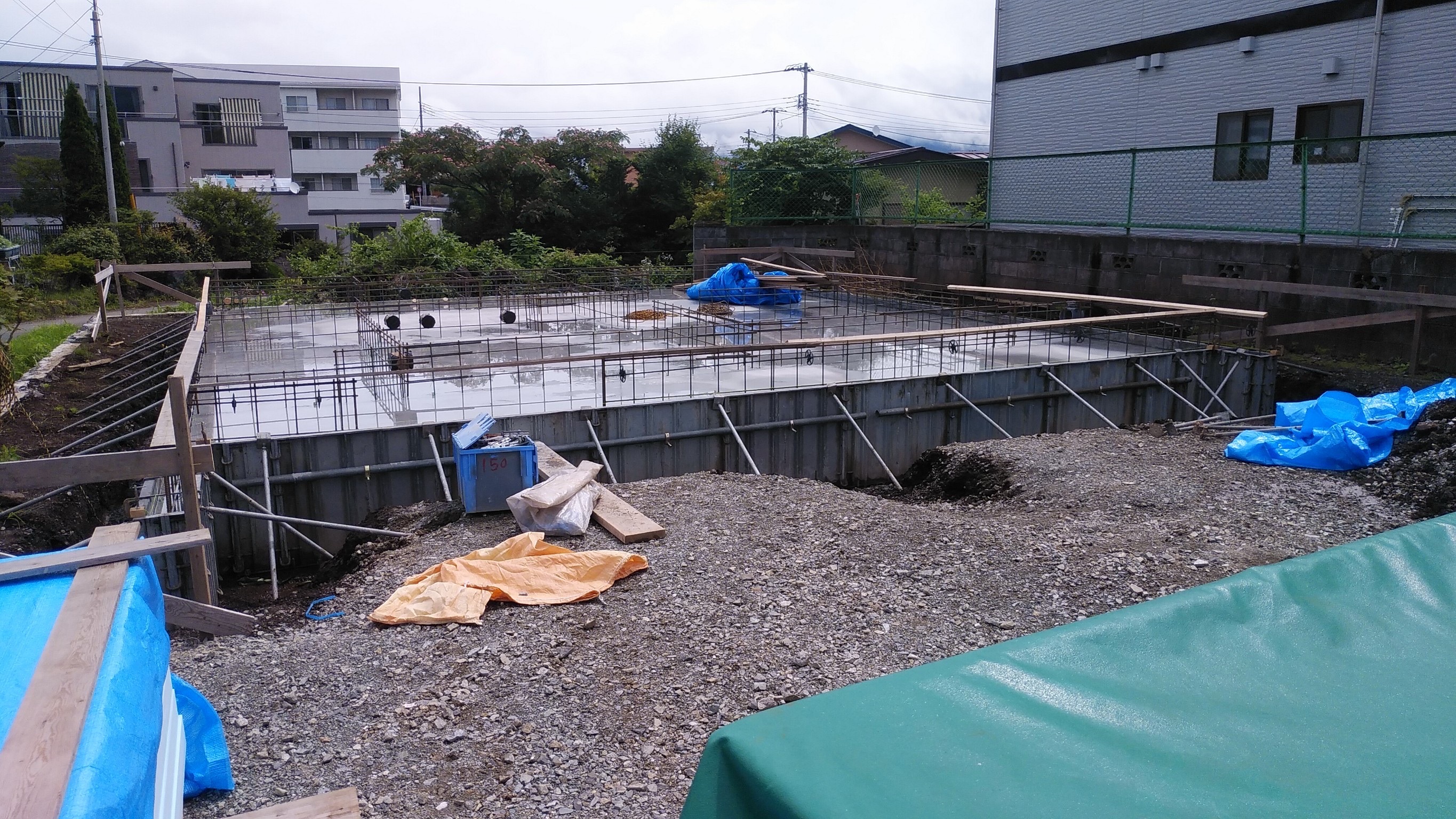 新築注文住宅の地鎮祭からの基礎工事終了！at 山梨県 富士吉田市