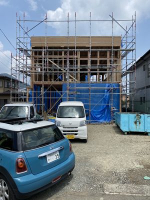 富士吉田市のブルックリンスタイルの家、建て方